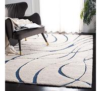 Safavieh Mcr4571d Cormoran Collection Sg471-1165 Crème et Bleu Zone Tapis, 3 '7,6 cm X 5' 7,6 cm