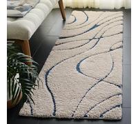 SAFAVIEH Mcr4571d Cormoran Collection Sg471-1165 Tapis de Passage Chemin de crème et Bleu, 2 '7,6 cm X 7'