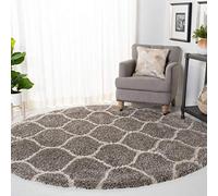 Safavieh Mcr4571d Zoey Cormoran Tapis, Gris/Ivoire, 91 x 152 x 5.0 Cm-p, Polypropylène, Gris/Ivoire, 7' in Diameter