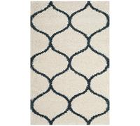 Safavieh Mcr4571d Zoey Cormoran Tapis, Gris/Ivoire, 91 x 152 x 5.0 Cm-p, Polypropylène, Ivory/Slate Blue, 4' x 6'