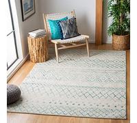 Safavieh Milani Tapis tissé en polypropylène 160 X 230 cm Ivoire/Turquoise.