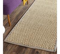 Safavieh Natural Fiber Collection NF114A Tapis en jonc de mer Naturel et Beige, Fibres Naturelles, Beige/Gris, 2' 6" x 10'