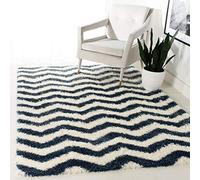 Safavieh Reese Tapis Polypropylène/Polyester Ivoire/Bleu 160 X 228 cm