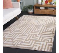 Safavieh Renée Tapis Tribal en polypropylène tissé Ivoire/Mauve 160 x 230 cm