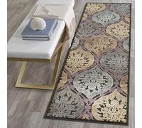 Safavieh Roseau Tapis de Couloir tissé en Viscose Doux Anthracite/Multicolore 67 x 240 cm 67 X 240 cm Anthracite/Multicolore.