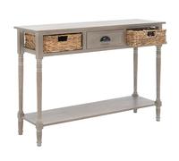 SAFAVIEH Rustique Table d'Appoint en Bois, Bouleau Blanc, 34 x 113 x 80