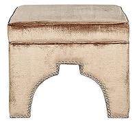 SAFAVIEH SEU4636F Ellie Ottoman Coton Beige Perlé 64 x 64 x 43,94 cm