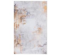 Safavieh Tapis Abstrait - Lavable en Machine et Antidérapant - Optimal pour Les Zones à Fort Passage - Tacoma Collection, Tapis à Poil Court, Gris et Rouge, 91 X 152 Cm