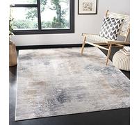 Safavieh Tapis Abstrait pour Salon, Salle à Manger, Chambre à Coucher - Invista Collection, Tapis à Poil Court, Crème et Gris, 122 x 183 cm