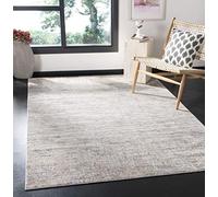 Safavieh Tapis Abstrait pour Salon, Salle à Manger, Chambre à Coucher - Invista Collection, Tapis à Poil Court, Crème et Gris, 160 x 229 cm