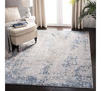 Safavieh Tapis Abstrait pour Salon, Salle à Manger, Chambre à Coucher - Invista Collection, Tapis à Poil Court, Gris et Ivoire, 160 x 229 cm