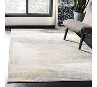 Safavieh Tapis Abstrait pour Salon, Salle à Manger, Chambre à Coucher - Jasper Collection, Tapis à Poil Court, Gris et Or, 122 X 183 cm