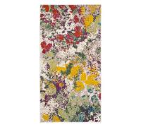 Safavieh Tapis Abstrait pour Salon, Salle à Manger, Chambre à Coucher - Watercolor Collection, Tapis à Poil Court, Vert Clair et Rose, 79 x 152 cm