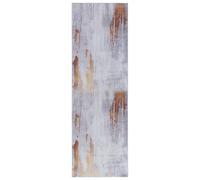 Safavieh Tapis Abstrait Rug Idéal pour Les Zones à Fort Passage - Lavable en Machine et Antidérapant - Tacoma Collection, Tapis à Poil Court, in Gris et Rouge, 76 X 244 cm