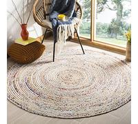 Safavieh Tapis Boho pour Salon, Salle à Manger, Chambre à Coucher - Cape Cod Collection, Tapis à Poil Court, Multi, 180 x 180 cm