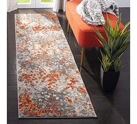 Safavieh Tapis Boho pour Salon, Salle à Manger, Chambre à Coucher - Monaco Collection, Tapis à Poil Court, Violet et Bleu Clair, 122 x 122 cm