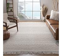 Safavieh Tapis Boho pour Salon, Salle à Manger, Chambre à Coucher - Natura Collection, Tapis à Poil Court, Ivoire, 244 x 305 cm