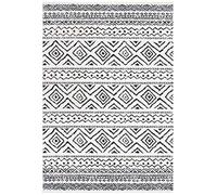 Safavieh Tapis Boho pour Salon, Salle à Manger, Chambre à Coucher - Tulum Collection, Tapis à Poil Court, Ivoire et Fuchsia, 62 x 240 cm