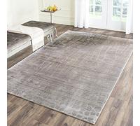 SAFAVIEH Tapis Boho Pour Salon, Salle à manger, Chambre à coucher - Valencia Collection, Tapis à poil court, Gris et Multi, 152 X 244 cm