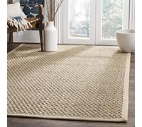 Safavieh Tapis Collection Natural Fiber - 1,5 x 2,4 m, Naturel et Beige, Bordure en jonc de mer, Facile d'entretien, idéal pour Les Zones à Forte Circulation dans Le Salon, la Chambre à Coucher