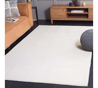 Safavieh Tapis Contemporain - Lavable en Machine et Antidérapant - Salon, Salle à Manger, Chambre à Coucher - Faux Rabbit Fur Collection, Tapis à Poil Court, Ivoire, 200 x 300 cm