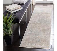 SAFAVIEH Tapis Contemporain pour Salon, Salle à Manger, Chambre à Coucher - Adirondack Collection, Tapis à Poil Court, Beige et Ardoise, 64 X 244 cm