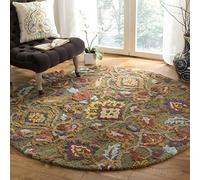 Safavieh Tapis Contemporain pour Salon, Salle à Manger, Chambre à Coucher - Blossum Collection, Tapis à Poil Court, Multi, 180 x 180 cm