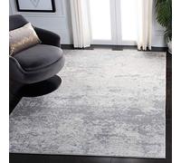 Safavieh Tapis Contemporain pour Salon, Salle à Manger, Chambre à Coucher - Brentwood Collection, Tapis à Poil Court, Gris et Ivoire, 183 x 274 cm