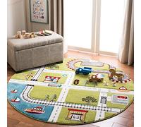Safavieh Tapis Contemporain pour Salon, Salle à Manger, Chambre à Coucher - Carousel Kids Collection, Tapis à Poil Court, Multicolore, 160 x 160 cm
