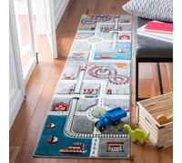 Safavieh Tapis Contemporain pour Salon, Salle à Manger, Chambre à Coucher - Carousel Kids Collection, Tapis à Poil Court, Multicolore, 62 x 240 cm