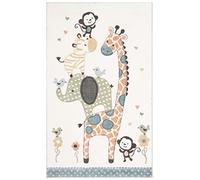 Safavieh Tapis Contemporain pour Salon, Salle à Manger, Chambre à Coucher - Carousel Kids Collection, Tapis à Poil Court, Multicolore, 60 x 90 cm