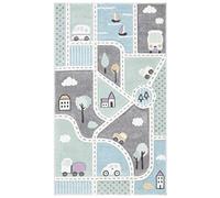 Safavieh Tapis Contemporain pour Salon, Salle à Manger, Chambre à Coucher - Carousel Kids Collection, Tapis à Poil Court, Multicolore, 60 x 90 cm