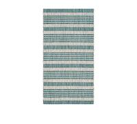 SAFAVIEH Tapis Contemporain Pour Salon, Salle à manger, Chambre à coucher - Courtyard Collection, Tapis à poil court, Gris et Bleu, 79 X 152 cm