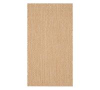 Safavieh Tapis Contemporain pour Salon, Salle à Manger, Chambre à Coucher - Courtyard Collection, Tapis à Poil Court, Naturel et Crème, 79 X 152 Cm