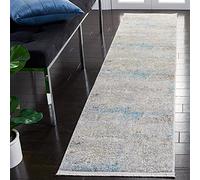 Safavieh Tapis Contemporain pour Salon, Salle à Manger, Chambre à Coucher - Dream Collection, Tapis à Poil Court, Gris et Multi, 61 x 213 cm