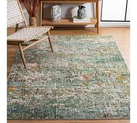 Safavieh Tapis Contemporain pour Salon, Salle à Manger, Chambre à Coucher - Madison Collection, Tapis à Poil Court, Vert et Turquoise, 122 X 183 cm