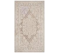 SAFAVIEH Tapis Contemporain Pour Salon, Salle à manger, Chambre à coucher - Reflection Collection, Tapis à poil court, Beige et Ivoire, 75 x 120 cm