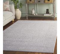 Safavieh Tapis Contemporain pour Salon, Salle à Manger, Chambre à Coucher - Reflection Collection, Tapis à Poil Court, Crème et Ivoire, 90 x 90 cm