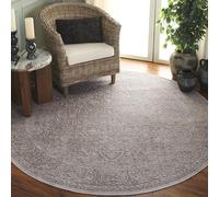 Safavieh Tapis Contemporain pour Salon, Salle à Manger, Chambre à Coucher - Reflection Collection, Tapis à Poil Court, Beige et Crème, 90 X 90 Cm