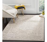 SAFAVIEH Tapis Contemporain Pour Salon, Salle à manger, Chambre à coucher - Reflection Collection, Tapis à poil court, Beige et Ivoire, 183 X 274 cm