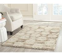 SAFAVIEH Tapis Contemporain Pour Salon, Salle à manger, Chambre à coucher - Soho Collection, Tapis à poil court, Beige et Ivoire, 107 X 168 cm