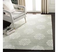 SAFAVIEH Tapis Contemporain Pour Salon, Salle à manger, Chambre à coucher - Soho Collection, Tapis à poil court, Noir et blanc, 107 X 168 cm