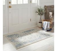 SAFAVIEH Tapis d'Appoint 76 x 122 cm - Adirondack Collection - Transitionnel Design, Ivoire & Ardoise, Mélange Synthétique Entretien Facile, Idéal pour Salon, Chambre, Bureau