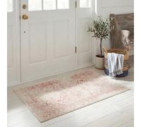 SAFAVIEH Tapis d'Appoint 76 x 122 cm - Adirondack Collection - Transitionnel Design, Ivoire & Rose, Mélange Synthétique Entretien Facile, Idéal pour Salon, Chambre, Bureau