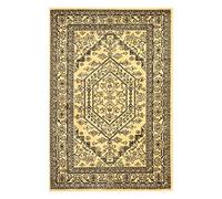 SAFAVIEH Tapis d'Appoint 91 x 152 cm - Adirondack Collection - Design Traditionnel, Or & Noir, Mélange Synthétique Entretien Facile, Idéal pour Salon, Chambre, Bureau