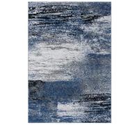 SAFAVIEH Tapis d'Appoint 91 x 152 cm - Adirondack Collection - Moderne Design, Gris & Bleu, Mélange Synthétique Entretien Facile, Idéal pour Salon, Chambre, Bureau