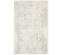 SAFAVIEH Tapis d'Appoint 91 x 152 cm - Adirondack Collection - Transitionnel Design, Ivoire & Ardoise, Mélange Synthétique Entretien Facile, Idéal pour Salon, Chambre, Bureau