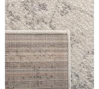 SAFAVIEH Tapis d'Appoint 91 x 152 cm - Adirondack Collection - Transitionnel Design, Ivoire & Argent, Mélange Synthétique Entretien Facile, Idéal pour Salon, Chambre, Bureau
