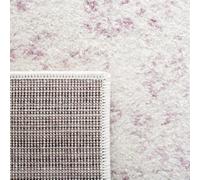 SAFAVIEH Tapis d'Appoint 91 x 152 cm - Adirondack Collection - Transitionnel Design, Ivoire & Lavande, Mélange Synthétique Entretien Facile, Idéal pour Salon, Chambre, Bureau