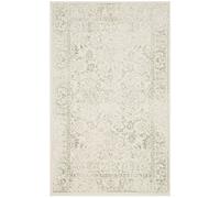SAFAVIEH Tapis d'Appoint 91 x 152 cm - Adirondack Collection - Transitionnel Design, Ivoire & Sauge, Mélange Synthétique Entretien Facile, Idéal pour Salon, Chambre, Bureau